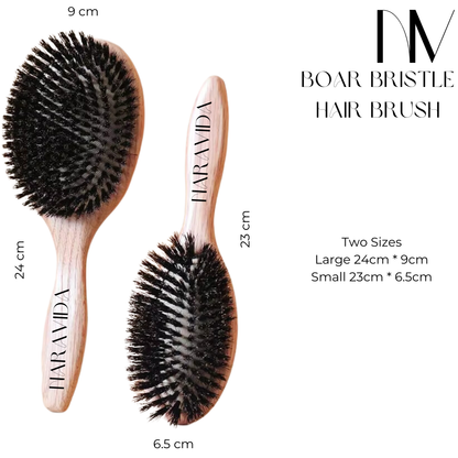 NaraVida Boar Bristle Hair Brush